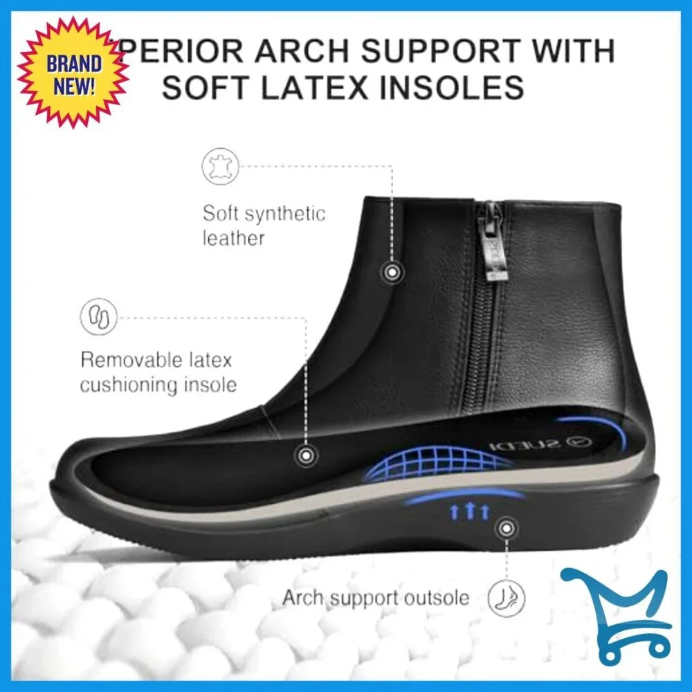 Women's Ankle Boots Flat Booties Comfortable Walking Casual Short Boots